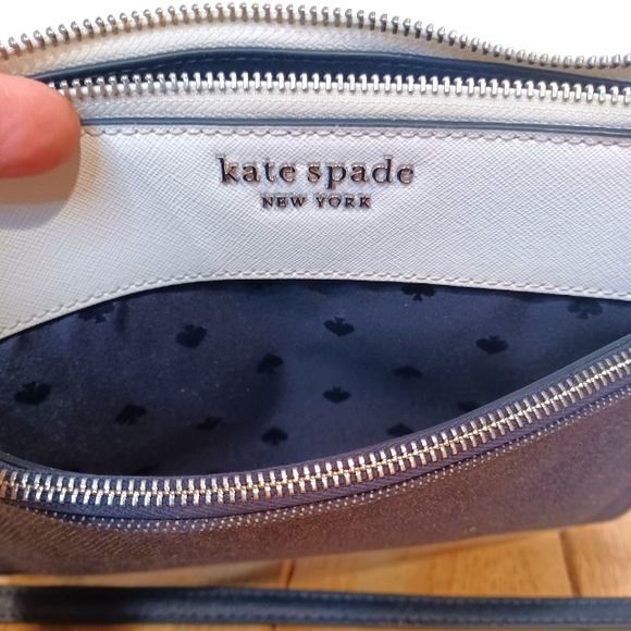 Kate Spade New York Cameron denim colorblock top zip crossbody - Picture 8 of 12